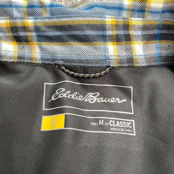 Eddie Bauer Classic Fit Flannel Shirt Men Medium Multi Plaid Casual Outdoor NWOT - Picture 5 of 13